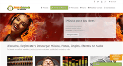 Desktop Screenshot of musicaenlatada.com