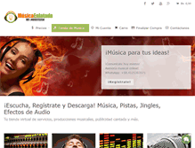 Tablet Screenshot of musicaenlatada.com